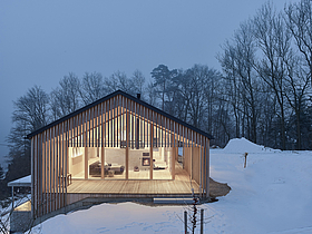 OÖ Holzbaupreis 2022 Gewinner – Haus am Eulenwald (Kremsmünster) ©Kurt Hörbst