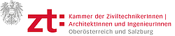 zt: Kammer der ZiviltechnikerInnen | ArchitektInnen und IngenieurInnen Oberösterreich und Salzburg Logo ©zt: